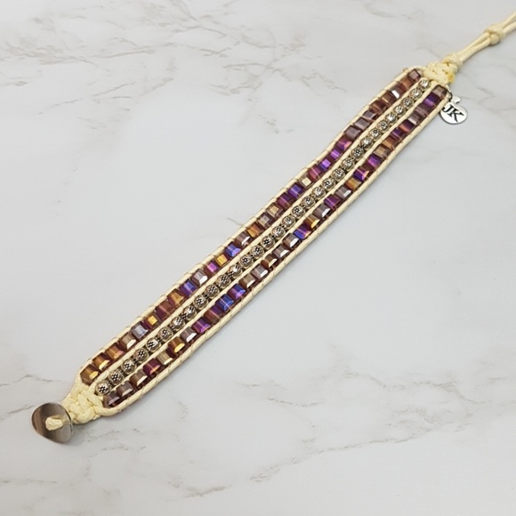 Boho Beaded Wide Strand Bracelet - Picture 7 of 7